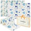 Mamabrum Tappetino Pieghevole Reversibile in Schiuma 180x120x1 cm, Motivo Spazio/Triangoli Geometrici, Tappeto da Gioco per Bambini