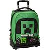 Franco Cosimo Panini MINECRAFT , Zaino Organizzato Trolley Premium NEW Unisex Bambini E Ragazzi, Verde (Green), Taglia unica