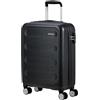American Tourister Astrobeam - Spinner S, bagagli a mano, 55 cm, 36 L, nero (Storm Black)