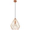 Eglo Leuchten my light Lampadario a sospensione Carlton in alluminio colore rame satinato gabietta 1XE27 49258/20