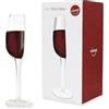 Winkee - Mezzo bicchiere di vino rosso e bianco | Bicchieri tagliati a metà | grande diviso a metà Regalo
