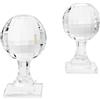 ABHIKA Fermalibri Palline da Golf Set 2 Pezzi 18x9,5cm Vetro