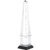 ABHIKA Obelisco Decorazione in Cristallo 33cm