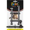 JACK AND VANILLA, Imbracatura per Gatti ergonomica con guinzaglio 120 cm in Nylon Resistente, Comfort e Sicurezza, Design Moderno, Colore Grigio, Misura 10 mm, Modello Nylon