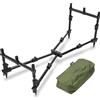 DNA Leisure NGT - Canna da pesca alla carpa, modello Nomad Pod MK2-3, leggera, compatta, con bacchette piccole e medie e custodia verde