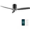 Cecotec - Ventilatori da Soffitto EnergySilence Aero 5285 BlackTransparent Connected - 40 W, Diametro 132 cm, App Control, Protezione IP44, Timer 8 Ore, 3 Pale, 6 Velocità, Estate/Inverno