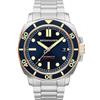 Spinnaker Mens 42mm Hull Diver Automatic Patriot Blue 3 Hands Watch with Stainless Steel Bracelet SP-5088-55