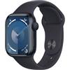 Apple Watch Series 9 GPS Cassa 41mm in Alluminio Mezzanotte con Cinturino Sport Mezzanotte M/L