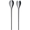 Alessi BMGS02 Human Collection, Posate per Insalata in Acciaio Inossidabile 18/10, Colore: Argento, Finitura Lucida, 17 x 9.6 x 19.5 cm