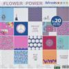 Artemio Flower Power Set di 40 Scrapbooking, Carta, Multicolore, 30,5 x 1 x 30,5 cm