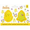 Decora 0255073 Set 2 Tagliapasta Pulcino E Campana, In Plastica, Il Kit Ideale per Creare Decorazioni in Pasta di Zucchero o di Gomma, Made in Italy, Design originale. Confezione da 2 pezzi.