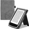 kwmobile Custodia eReader Compatibile con Pocketbook Touch Lux 4/5/Touch HD 3/Color (2020)/ Vivlio Lux 5 Cover - Cover eBook Pelle PU con Stand Cinturino Porta Carte Bussola Vintage