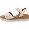Romika 95r0032003, Sandali con Zeppa Donna, Offwhite Multi, 36 EU