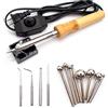 LeTkingok Kit per Creare Fiori in Tessuto di Stoffa Fai-Da-Te 220V, Temperatura Del Saldatore Elettrico Regolabile