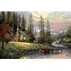 Schmidt Spiele 58455 - Thomas Kinkade Casa tra le montagne, Puzzle da 500 pezzi