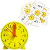 JJHXM Orologio Educativo per Bambini, con Lancette Ore e Minuti, Didattico per Imparare