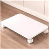 Generic Supporto per stampante con ruote bloccabili, per casa, ufficio, sotto la scrivania, supporto per stampante (bianco D 50 x 35)