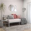 Gecheer Telaio Divano Letto Estraibile Bianco in Metallo 90x200 cm,Struttura,Telaio,Letto,Giroletto,Singolo,Matrimoniale,Struttura Letto,Moderna,Letto con Doghe,J324765