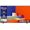 Hisense 50" UHD 4K 2023 50E63KT, Smart TV VIDAA U6, Dolby Vision, HDR 10+, Game Mode Plus, Alexa Built-in, Tuner DVB-T2/S2 HEVC 10, lativù 4K