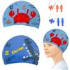 KASESSS 2 Pezzi Cuffia Piscina Bambino, Cuffia Piscina Bambina in Poliestere, Cuffia Neonato Piscina da Cartone, Cuffie Piscina Bambini Elastica e Comoda, Cuffia Bambino Piscina di Qualità Superiore