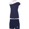 MIZUNO KIT AUTHENTIC MYOU TEE + HIGH KYU TRAD SHORT Maglia Shorts Donna