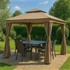 SALMAR Gazebo Roma 3x4 Ecrù
