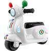 Does not apply Vespa per Bambini Primavera Bianca, Moto Giocattolo Cavalcabile Con Pannello Ele
