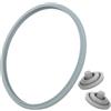 ZWQLZG WMF, ricambio per pentola a pressione, 22 cm, per pentole a pressione con 2 coperchi, pentole a pressione in silicone, anello di tenuta per pezzi di ricambio WMF Perfect (set da 3 pezzi)