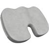 FORTEM Cuscino Sedia Ufficio, Cuscino Memory Foam per Seduta, Sedia Gaming, Poltrona, Supporto Ergonomico, Fodera Traspirante e Lavabile, Base Antiscivolo, Forma a U, per Casa, Lavoro e Viaggi, XL