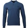 Fred Perry Polo da uomo a maniche lunghe M6006, Blu, S