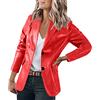 HANXIULIN Blazer a Maniche Lunghe da Donna Elegante Temperamento Business Outfit Abbigliamento Donna Lungo Elegante Cardigan Cappotto Militare Blazer Blazer Bianco