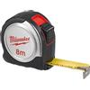 Milwaukee 4932451640 argento Flessometro C8/25, rosso/nero/argento