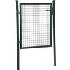 HOMCOM Cancello da Giardino in Acciaio Antiruggine, Cancelletto da Giardino con Serratura e 3 Chiavi, 97x150cm, Verde