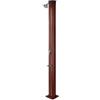 Gre DSALR32W - Doccia Solare da Esterno per Piscine. Doccia da Giardino in Alluminio, Imitazione Legno, con Una capacità di 32 Litri.