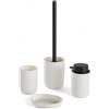TODAY Set 4 Access, SDB, bicchiere, dispenser sapone, scopino per WC, 12,7 x 7,3 cm