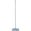 YORK ReSTART Scopa con Manico Lungo 120 cm Setole Fitte in Plastica Riciclata e Trucioli di Legno Spazzolone Ergonomico per Interni ed Esterni Casa e Ufficio Larghezza 31 cm Colore Blu e Legno