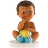 dekora - Figura Decorativa, Decorazioni torta battesimo bimbo, Realizzata in Resina, Altezza 10 cm, Cake topper battesimo e Baby shower dal Design Dettagliato, Addobbi Adatto al Contatto Alimentare