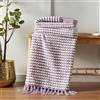 Catherine Lansfield Stab Stitch Coperta 125 x 150 cm, colore: Lilla