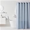 TODAY Tenda da doccia goffrata 180/200 poliestere Blue Utility