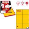 MARKIN Etichetta adesiva C/512 giallo 100fg A4 105x74,25mm (8et/fg) Markin