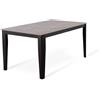 E-STYLO Tavolo allungabile Top in melaminico marmo antracite Base in metallo nero Allunghe interne in melaminico marmo antracite ,80cm X 130/ 290cm H. 76cm,Top: marmo antracite gambe: metallo nero