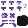 Gopiiphon 13 in 1 Component Pack Kit for Xbox Elite Series 2 Controller Metal Thumbsticks Replacement for Elite Series 2 Accessories Compatible with Xbox Elite Wireless Controller Series 2 Core (Purple)