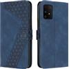 OKZone Cover per Samsung Galaxy A91/M80S/S10 Lite, Custodia in Pelle Samsung A91/M80S/S10 Lite, Cover a Libro Magnetica Portafoglio Folio PU Pelle Flip Caso con Wallet Case Cover (Blu)