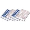 Pigna, Confezione 4 Blocco Quaderno spiralato f.to A5 MONOCROMO PATTERN, double reverse, 2 Rosso + 2 Blu