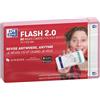 Oxford Flash 2.0 - 80 schede Bristol Flash Cards 7,5 x 12,5 cm, sfondo bianco tinta unita, cornice rosa