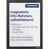 magnetoplan Magnetofix - Cornice autoadesiva, formato A3, 2 pezzi, colore: Nero