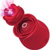 Generico ROSE Vibratore Donna 2 in 1: Succhia Clitoride Professionale con 10 Vibrazioni + 10 Intensi Succhi, Testa Rimovibile, Impermeabile IXP6, Sex Toys per Coppia, Stimolatore Clitoride Femminile