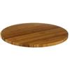 DEGHI Vassoio girevole rotondo 35 cm in legno di bambù naturale