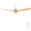 Cecotec - Ventilatori da Soffitto EnergySilence Aero 5200 WhiteWood - 35 W, Diametro 132 cm, Telecomando, Timer Fino a 8 Ore, 6 Velocità, 3 Pale, Estate/Inverno, Altezza Regolabile