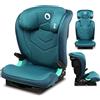 LIONELO Neal seggiolino auto 15-36 kg Isofix i-Size regolazione dello schienale a 3 livelli protezione laterale regolazione altezza del poggiatesta ventilazione (Turchese)